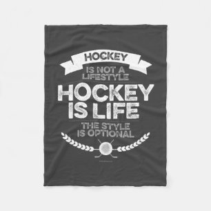 Hockey ist kein Lifestyle-Fleece-Blanket Fleecedecke