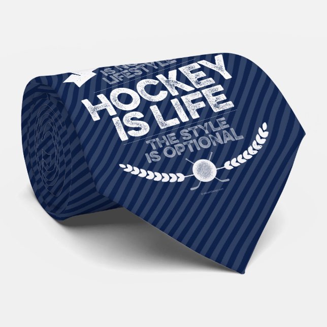 Hockey ist kein Lifestyle Krawatte (Gerollt)