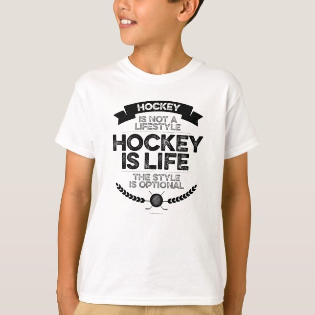 Hockey ist kein Lifestyle-T - Shirt (Vorderseite)