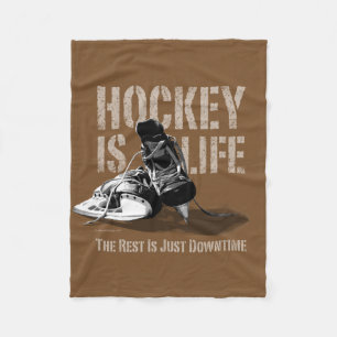 Hockey ist Leben Fleecedecke