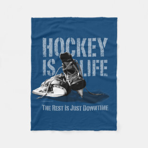 Hockey ist Leben Fleecedecke