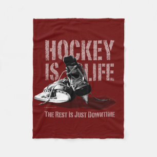 Hockey ist Leben Fleecedecke
