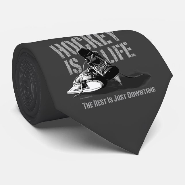 Hockey ist Leben Krawatte (Gerollt)