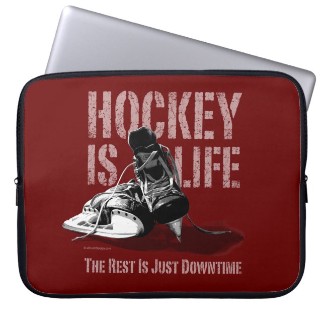 Hockey ist Leben Laptopschutzhülle (Vorderseite)