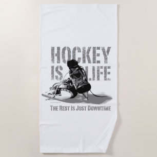 Hockey ist Leben Strandtuch