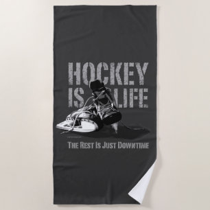 Hockey ist Leben Strandtuch