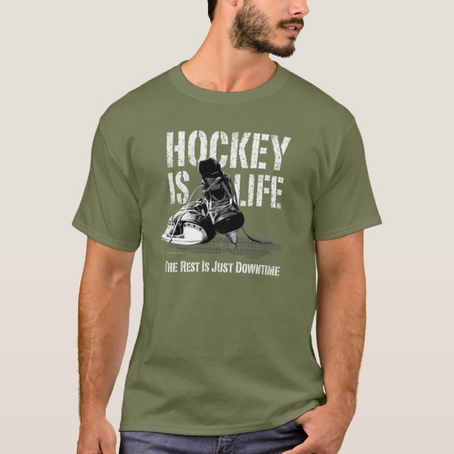 Hockey ist Leben T-Shirt (Vorderseite)