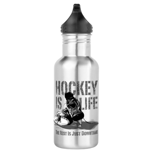 Hockey ist Leben Trinkflasche (Rechts)