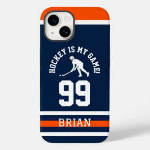 Hockey ist mein Spiel   Blue Sports Team Jersey Case-Mate iPhone 14 Hülle