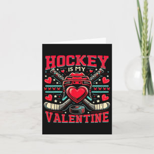 Hockey ist mein Valentinhockey Lover Valentinstag Karte