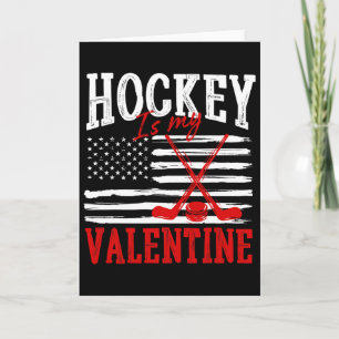 Hockey ist mein Valentinstag Eishockey zum Valenti Karte