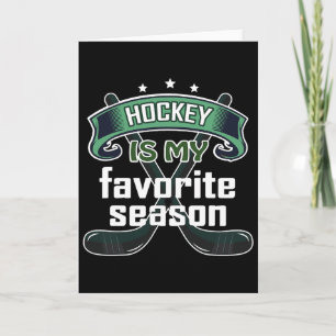 Hockey ist meine Lieblingsjahreszeit Lustiger Eish Karte