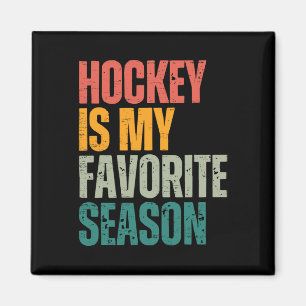 Hockey ist meine Lieblingsjahreszeit Lustiger Hock Magnet