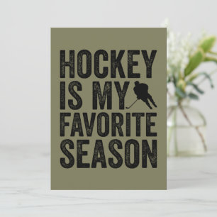 Hockey ist meine Lieblingssaison Einladung