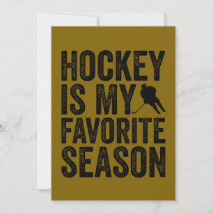 Hockey ist meine Lieblingssaison Feiertagskarte