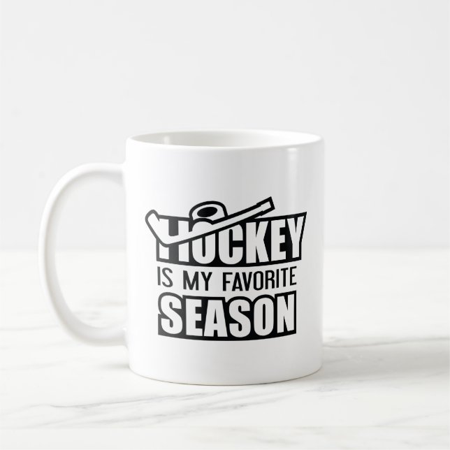 Hockey ist meine Lieblingssaison Kaffeetasse (Links)