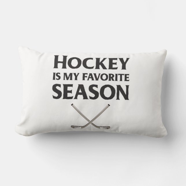 Hockey ist meine Lieblingssaison Lendenkissen (Vorderseite)