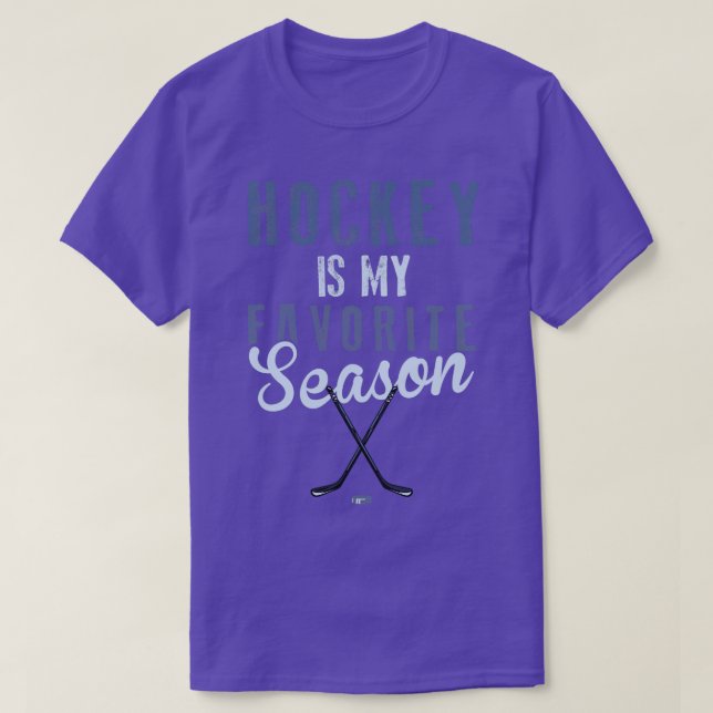 Hockey ist meine Lieblingssaison T-Shirt (Design vorne)