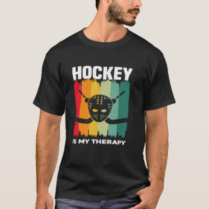 Hockey ist meine Therapie Feldhockeyspieler T-Shirt