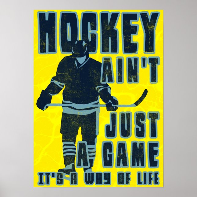Hockey ist nicht nur ein Spielplakat Poster (Vorne)