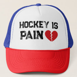 Hockey ist PAIN Trucker Hat Truckerkappe