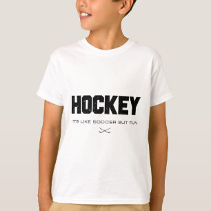 Hockey ist wie Fußball, aber lustig Lustiger Hocke T-Shirt