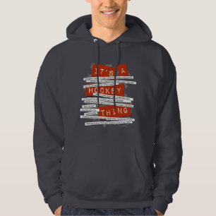 Hockey-Jargon Hoodie