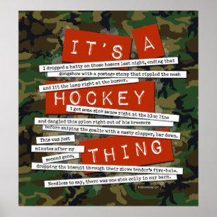 Hockey-Jargon Poster