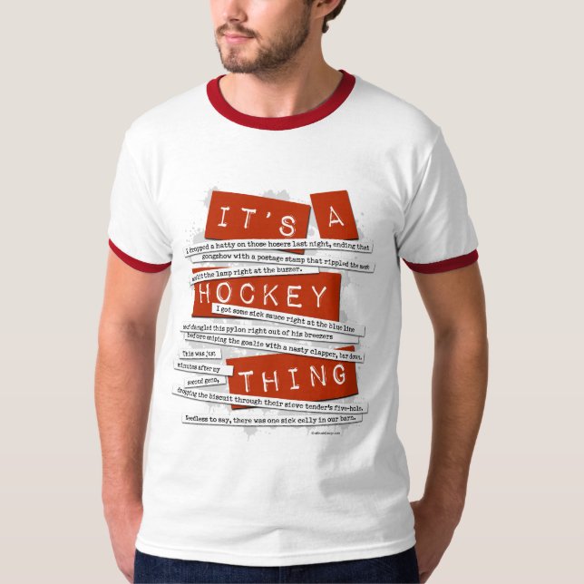 Hockey-Jargon T-Shirt (Vorderseite)
