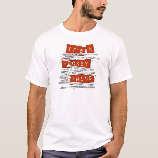 Hockey-Jargon T-Shirt (Vorderseite)