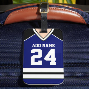 Hockey Jersey Individuelle Name/Number Bag Tag Gepäckanhänger