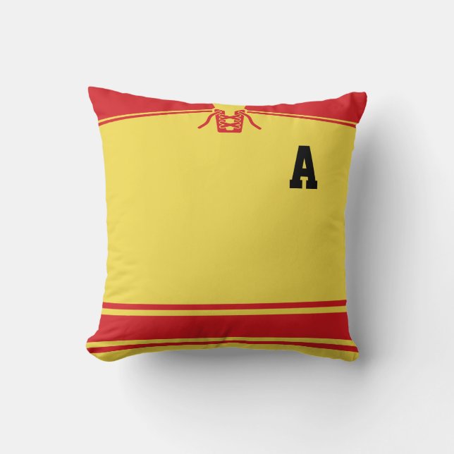 Hockey Jersey Individuelle Name & Number Template  Kissen (Vorderseite)