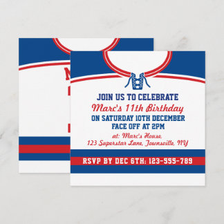 Hockey Jersey Themed Party lädt zur Vorlage ein