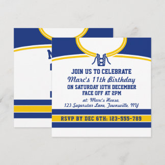 Hockey Jersey Themed Party lädt zur Vorlage ein