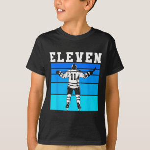 Hockey-Junge 11. Geburtstag Elf Eishockey-Geburtst T-Shirt