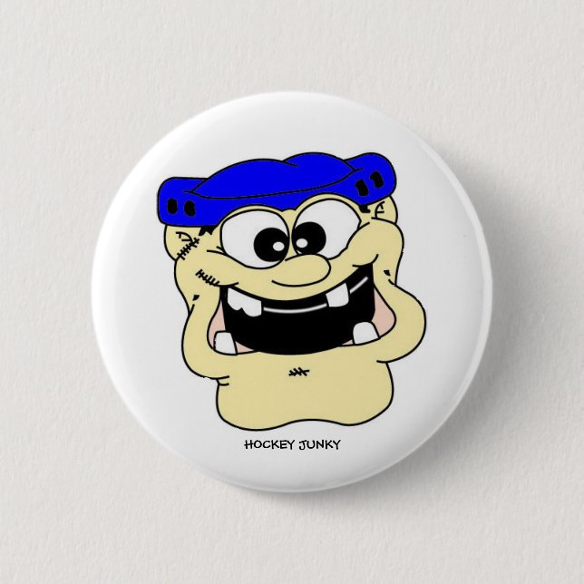 HOCKEY-JUNKIE BUTTON (Vorderseite)