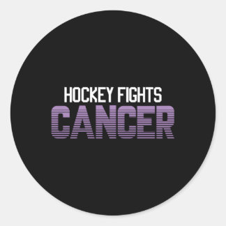 Hockey-Kampf gegen Krebs Runder Aufkleber