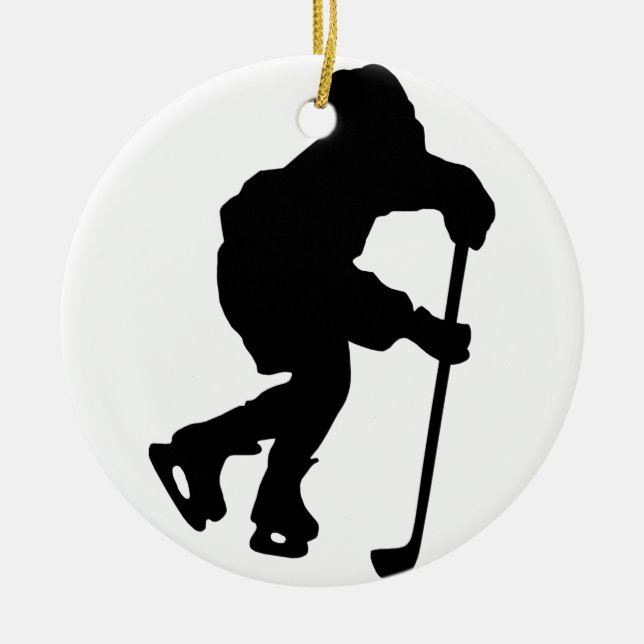Hockey Keramik Ornament (Vorne)