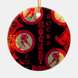 Hockey Keramik Ornament