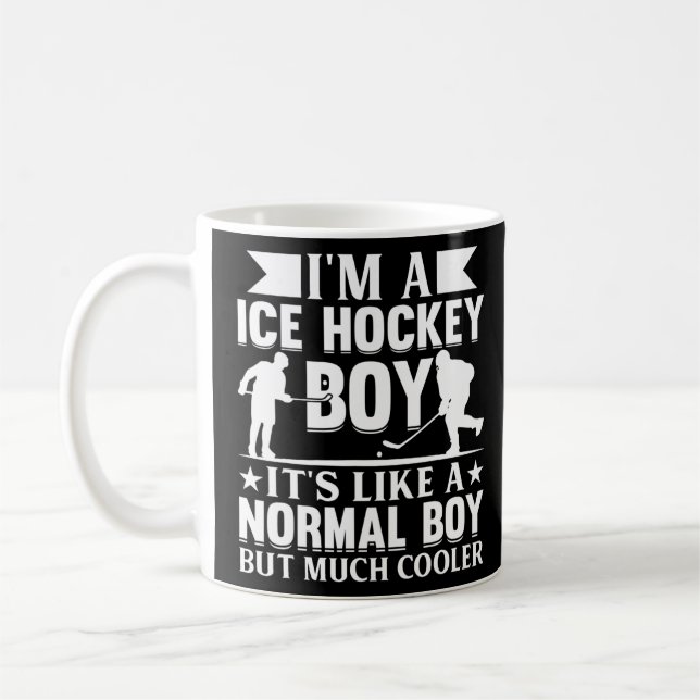 Hockey Kids Ice Hockey Boy Ice Hockey Player Boy Kaffeetasse (Links)