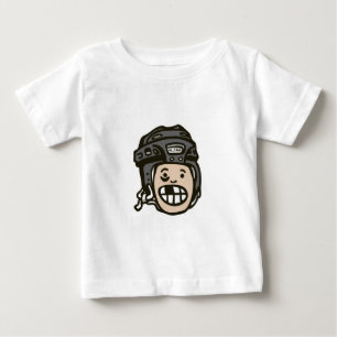 Hockey-Kinderschwarzes Baby T-shirt
