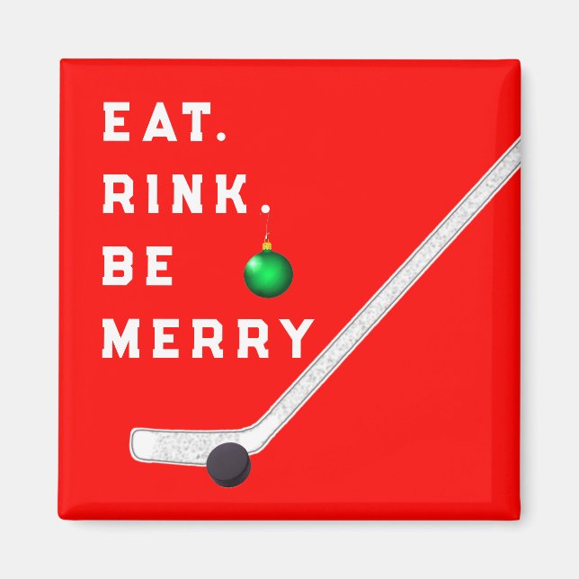 Hockey-Kleine Geschenke Magnet (Vorne)