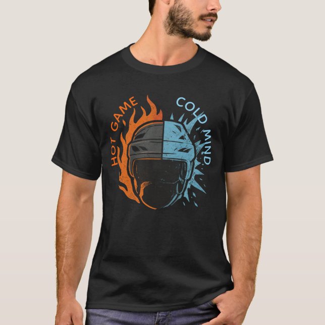 Hockey-Kunst T-Shirt (Vorderseite)