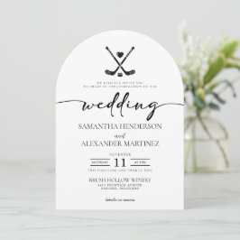 Hockey-Liebe mit QR Code Wedding Einladung