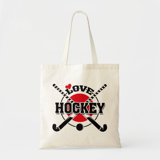 Hockey-Liebe Tragetasche (Vorne)