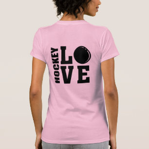 Hockey-Liebhaber, Crossed Hockey Sticks Liebe T-Shirt