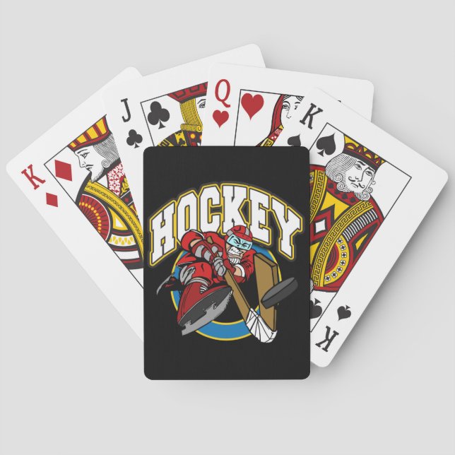 Hockey-Logo Spielkarten (Rückseite)