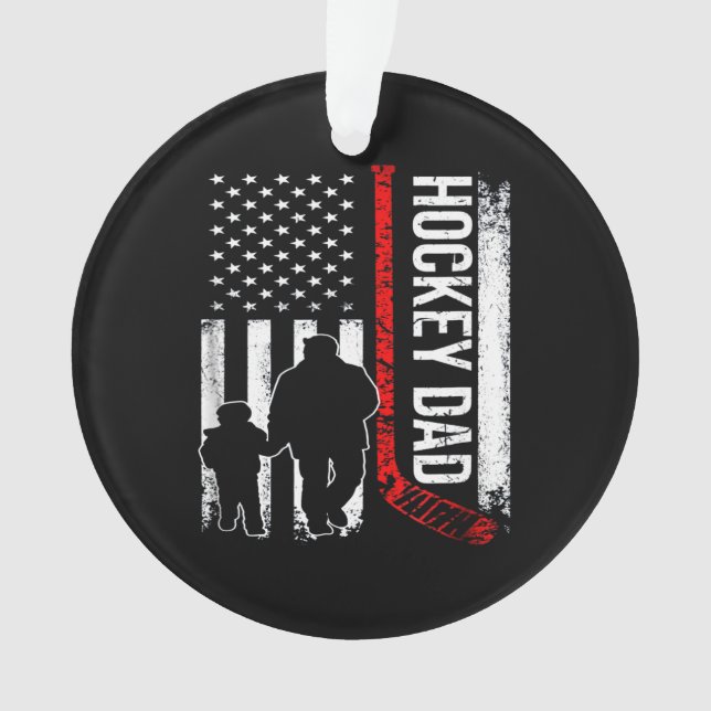 Hockey Lover| American Hockey VATER Ornament (Vorderseite)