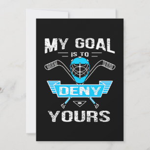 Hockey Lover Mein Ziel ist es, euch zu verweiger Feiertagskarte