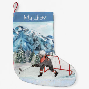 Hockey Lover Snow Personalisiert Ice Kleiner Weihnachtsstrumpf